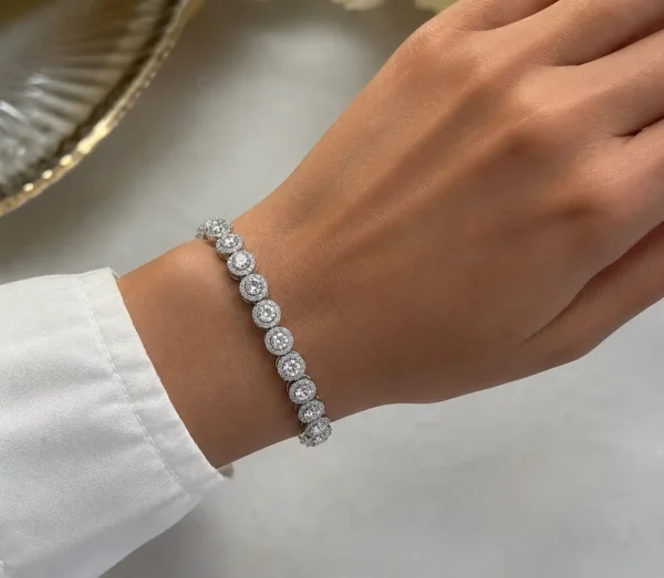 Pulsera piedra blanca