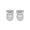 Aretes bisel blanco Alice