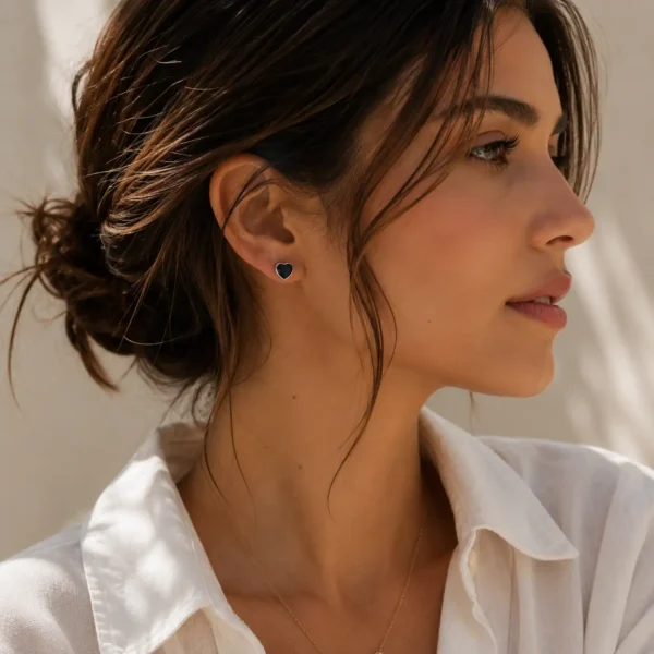 Aretes Corazón Bianca