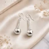 Aretes Tubo Entorchado y Bola