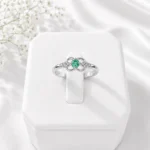 ANILLO ESMERALDA FLOR 11 Anillo Esmeralda Flor